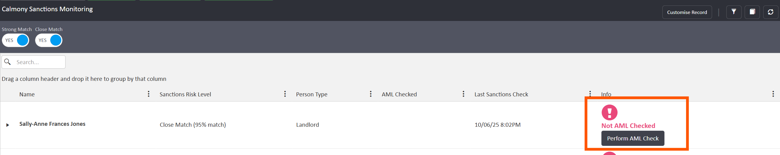 calmony sanctions list aml check highlighted.png